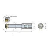 Standard Toolholders - Weldon Shank (L Style - 3/8” L) - Big-tools Industrial Supply Tools for Metal Cutting